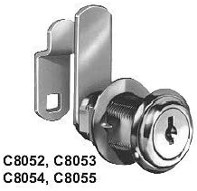 Disc Tumbler Cam Lock, Nickel, Key C415A by CompX National