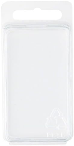 Collecting Warehouse Clear Plastic Clamshell Package/Storage Container, 2.81" H x 1.63" W x 0.75" D, Pack of 50