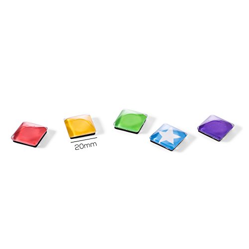 80 Unique Glass Magnets Perfect for Kitchen Fridge, Home, Whiteboard, Calendar, Office & School â€“ 40 Symbol Magnets: Star, Arrow, Urgent, Phone, Idea & Days of Week â€“ No 8 Wire Provisions