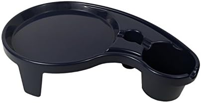The Original Party Pal Cup, Plate, Utensil All-in-One Tray and Holder Tableware Set (6 Pack), Navy