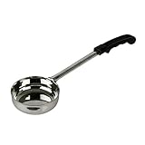 Excellante Portion Controllers Cooking Spoon, 1 Piece Mold,6 oz, Black Handle