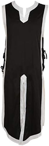 Mens Medieval Tabard Vest Knight Tunic LARP Party Tunic Costume