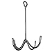 Intrepid International Chrome Finish 4 Prong Horse Tack Cleaning Hook - Robust Equestrian Gear Organizer with Impressive Weight Capacity and Corrosion Resistance