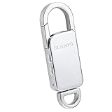 Mini Voice Recorder, 8GB USB Sound Audio Digital Voice Recorder with 96 Hrs Capacity for Lectures, Voice Activated, MP3 Metal Casing Keychain by Seanme(Silver)
