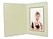 Golden State Art, Pack of 100, 4x6 Photo Folders, Cardboard Picture Frame, Paper Photo Frame Cards, Greetings/Invitation Cards, Special Events: Graduation, Christmas, Wedding(Ivory with Black Lining)