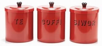 welsh tea coffee sugar canisters