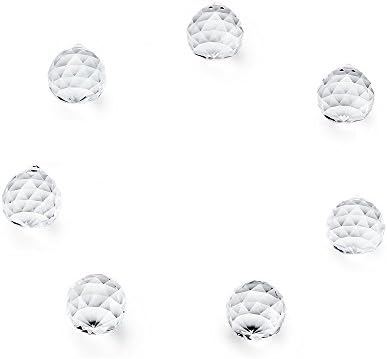 7PCS Feng Shui Yoga Reiki Seven Chakras Crystal Ball Prisms, 40MM