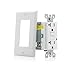 Paladin 20A GFCI GFI Receptacle Outlet w/ Wallplate & LED Indicator - UL Certified, White, 20 Amp 125v (10 Pack)