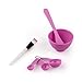 ReNext 4 in 1 DIY Makeup Set Mask Bowl Gauge Stick Brush, Pink