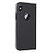 Asuwish iPhone Xs X 10 Case i Phone Cases Flip Folio Case Heavy Duty Dual Laye Mirror Protective Cover with Kickstand Hidden Magnetic Adsorption Shockproof for Apple iPhone10 ix ixs 10s sx Black