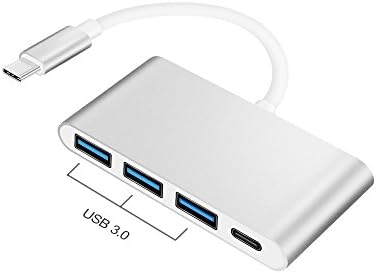 USB C to USB 3.0 HUB 4 in 1 Lingwei USB-C to USB Multiport Adapter with 3 × USB-A 3.0 Ports and 1 × Type C Charging Port for the New MacBook 2016, ChromeBook Pixel and More Device with Type C