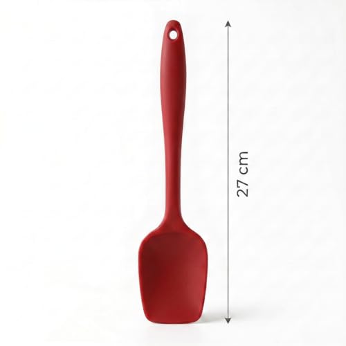 Kit de Silicone Maciço Premium Grande - Não Risca Panela - Unidade ou Kit Com 6 - Cozinha Antiaderente - Alta Resistência - Escolha Unidade ou Kit Promocional (Kit 6 Peças - Vermelho)
