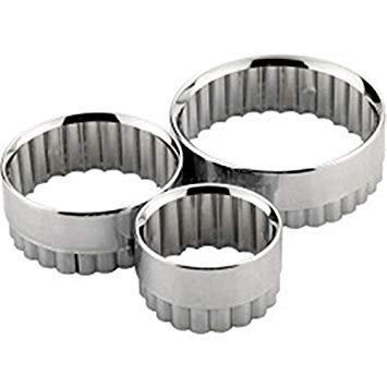 Zodiac KD10720 Stainless Steel Pastry Cutter, 8cm/7cm/6cm, 3 Pieces