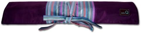 della Q Knitting Roll for Straight Knitting Needles; 018 Purple Stripes 151-1-018