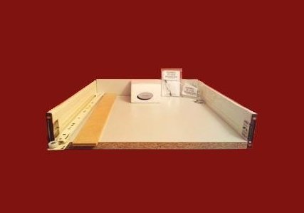 Kitchen Drawer Box Standard Metal Sided 350mm D X 90mm H X