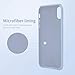 for iPhone X Case, OTOFLY [Silky and Soft Touch Series] Premium Soft Silicone Rubber Full-Body Protective Bumper Case Compatible with Apple iPhone X(ONLY) - Light Blue