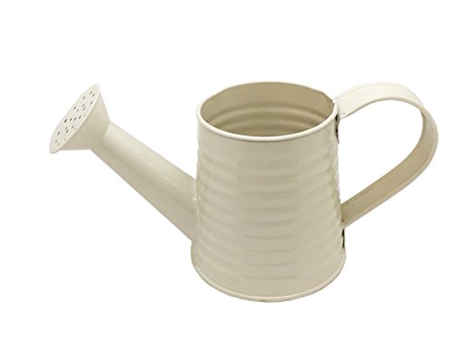 WitnyStore Watering Pot Metal Vintage Garden Sprinkler Nozzle Flower Supply Sprayer Small Holes (Cream) - Thumbnail 4