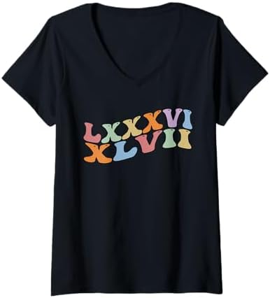 Amazon.com: 86 47 Roman Numerals LXXXVI XLVII 8647 Subtle Anti