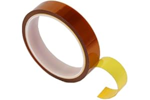 EQUTY BAYMERS 1 Roll 20mm X 33m 108ft Heat Vinyl Press Tape,Heat Resistant Sublimation Tape for Heat Transfer,High Temperature Tape for Electronics Masking,Soldering, Protecting Circuit Board