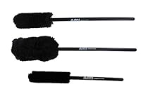 ABN Wheel Woolies Wheel Brushes Kit (3 Brushes) Scratchless Brushes for Rims