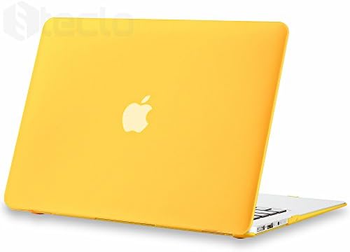 Steklo - MacBook Air 13-inch Case Rubberized Hard Cover (Models: A1466 &amp; A1369) Shell Matte - YELLOW