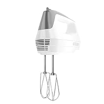 BLACK+DECKER Lightweight Hand Mixer, White,  MX1500W