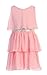 Sweet Kids Big Girls' Sequin Belt Triple Tiered Chiffon Flower Girl Party Dress