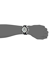 Invicta 'Venom' acero inoxidable y silicona reloj Casual de cuarzo de los hombres, color: negro (Modelo: 22358)