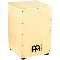 Meinl Cajon Box Drum with Internal Metal Strings for Adjustable Snare Effect - NOT MADE IN CHINA - Hardwood Full Size, 2-YEAR WARRANTY, HCAJ1NT)