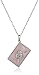 Sterling Silver Diamond Envelope with Heart Pendant Necklace