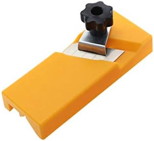 Maikouhai Plasterboard Planing Tool Flat Square Drywall Edge Chamfer Woodworking Hand Tool for Triming Gypsum Board, Soft Wood Board, Plastic (ABS, Yellow) (A)