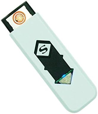 高級上質ブランド Usb充電式 車 バイク ホワイト 食品 飲料 お酒 防風 電子ライター 電熱ライター ホビー 激安超特価 B07w6nxqmb 100 品質保証 スライド式 リタプロショップ Usbライター 正規品送料無料 新作製品 世界最高品質人気 喫煙具