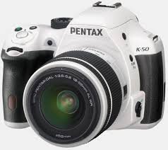 Pentax K-50 16MP Digital SLR Camera Kit with DA 18-135mm WR f3.5-5.6 Lens (White)