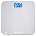 Etekcity Digital Body Weight Bathroom Scale with Body Tape Measure and Round Corner Design, Large Blue LCD Backlight Display, High Precision Measurements, 400 Pounds
