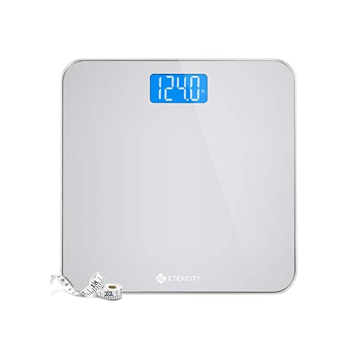 Etekcity Scale for Body Weight, Digital Bathroom Weighing Machine for People, Large and Easy-to-Read Backlight Display…