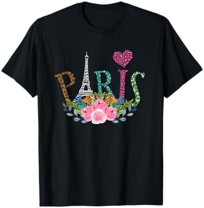 Amazon.com: Paris Love Vintage Flower Girl T-Shirt : Clothing