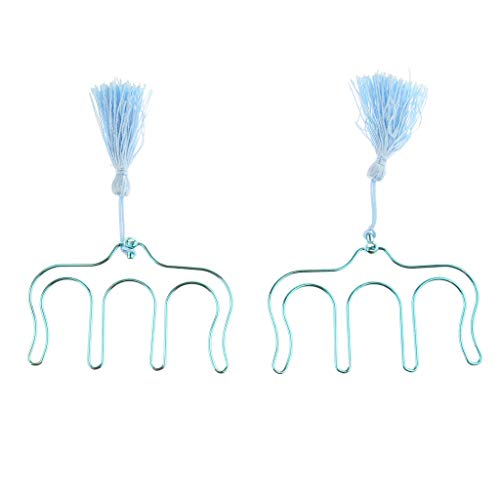 image for Baosity 2pcs Music Sheet Book Clip Holder Metal Bookmark Page Holder P