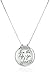 Amazon Essentials Sterling Silver Live The Life You Love Circle Pendant Necklace, 18