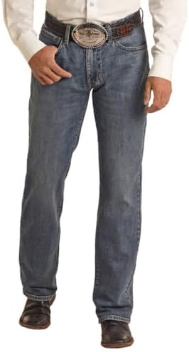 Vintage '46 Loose Fit Rope Stitch Stackable Bootcut Jeans by Rock