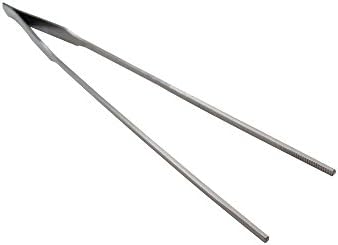 Aquarium Tweezers Stainless Steel Feeding Straight Tweezer Aqua Curved Tweezer for Stainless Steel Tongs Tweezer with Chef Cooking Utensils