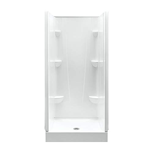A2 3232CS-136635-WC Shower Kit with Door 32-in L x 32-in W x 76-in H White/Chrome