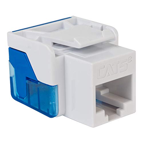 ICC CAT5e RJ45 Keystone Jack for EZ Style, Blue, 25-Pack - Thumbnail 2