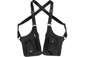 Double Shoulder Armpit Bag, Anti-Theft Hidden Underarm Strap Wallet Pocket Holster Phone Leisure Double Shoulder Pouch