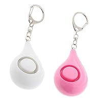 NATFUR 2Pcs Safe Emergency Survival Personal Alarm Keychain for Kids Women Elderly Pretty Key-Chain for Men for Girls Elegant Novelty Beautiful Fine