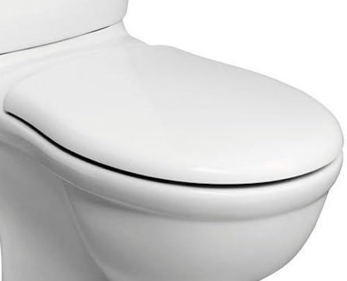 Replacement Alternative Toilet Seat & Lid FITS Ideal Standard Alto, Includes Hinges, White, 36 cm x 45 cm
