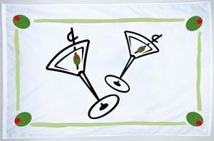 Cocktail Martini Party Flag 3 Ft X 5 Ft Nylon