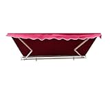 Outsunny 8' x 7' Patio Manual Retractable Sun Shade Awning - Red