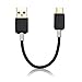 Cable Matters 2-Pack USB Type C (USB-C) to Type A (USB-A) Cable in Black 6 Inches