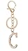 AlphaAcc Keychain for Women Purse Charms for Handbags Crystal Alphabet Initial Letter Pendant with Key Ring,Letter C