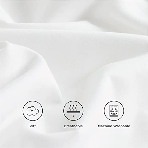 BEDSURE White Twin Duvet Cover Set Soft Prewashed Duvet Cover Twin